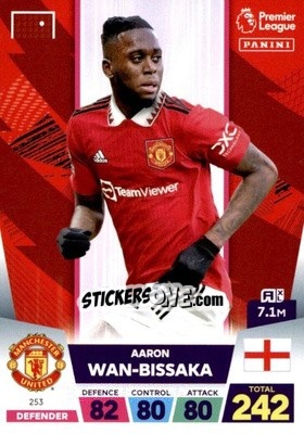 Sticker Aaron Wan-Bissaka - English Premier League 2022-2023. Adrenalyn XL n. 253 - Panini
