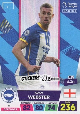 Sticker Aaron Webster - English Premier League 2022-2023. Adrenalyn XL - Panini