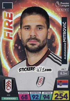 Sticker Aleksandar Mitrović - English Premier League 2022-2023. Adrenalyn XL n. 408 - Panini
