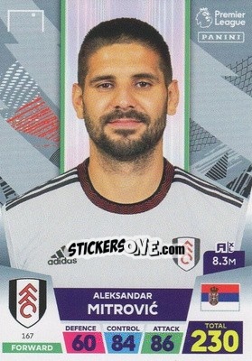 Figurina Aleksandar Mitrović - English Premier League 2022-2023. Adrenalyn XL - Panini