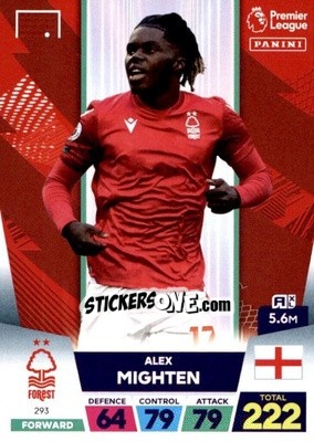 Sticker Alex Mighten - English Premier League 2022-2023. Adrenalyn XL - Panini
