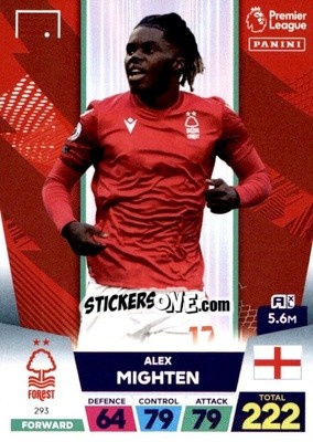 Figurina Alex Mighten - English Premier League 2022-2023. Adrenalyn XL - Panini