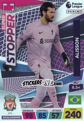 Sticker Alisson - English Premier League 2022-2023. Adrenalyn XL - Panini