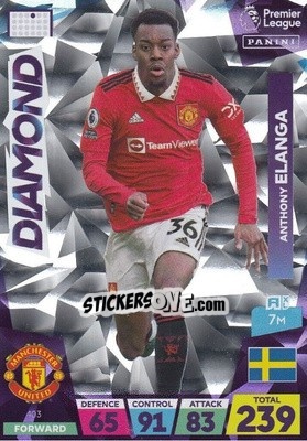 Sticker Anthony Elanga - English Premier League 2022-2023. Adrenalyn XL - Panini