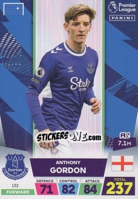 Sticker Anthony Gordon - English Premier League 2022-2023. Adrenalyn XL - Panini