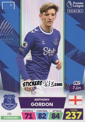 Sticker Anthony Gordon - English Premier League 2022-2023. Adrenalyn XL n. 152 - Panini