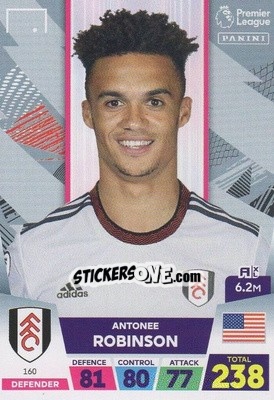 Figurina Antonee Robinson - English Premier League 2022-2023. Adrenalyn XL - Panini