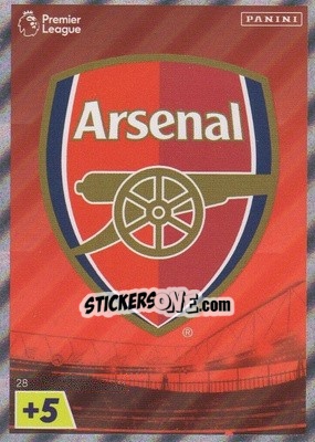 Sticker Arsenal Crest - English Premier League 2022-2023. Adrenalyn XL n. 28 - Panini