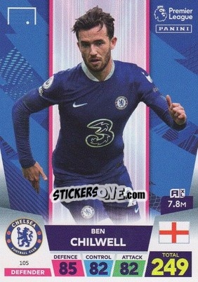 Sticker Ben Chilwell - English Premier League 2022-2023. Adrenalyn XL n. 105 - Panini