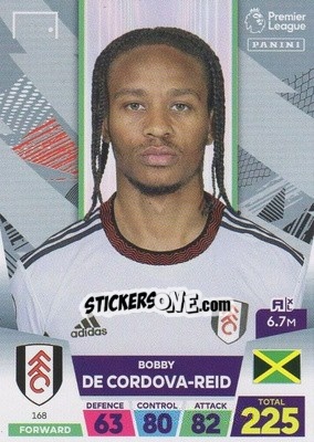 Sticker Bobby Decordova-Reid - English Premier League 2022-2023. Adrenalyn XL n. 168 - Panini