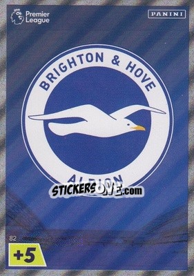 Sticker Brighton & Hove Albion Crest - English Premier League 2022-2023. Adrenalyn XL n. 82 - Panini