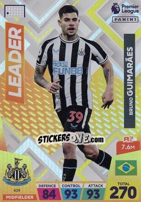 Figurina Bruno Guimarães - English Premier League 2022-2023. Adrenalyn XL - Panini