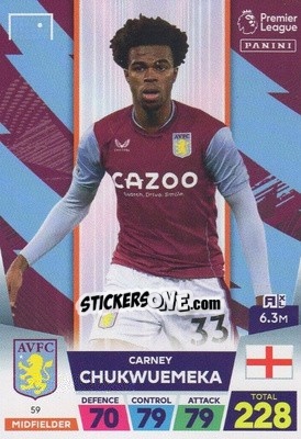 Sticker Carney Chukwuemeka - English Premier League 2022-2023. Adrenalyn XL - Panini