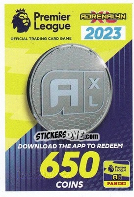 Sticker Coin Card - English Premier League 2022-2023. Adrenalyn XL - Panini