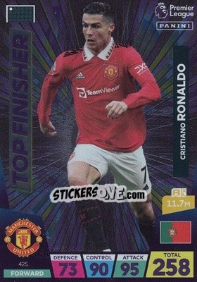 Sticker Cristiano Ronaldo - English Premier League 2022-2023. Adrenalyn XL n. 425 - Panini