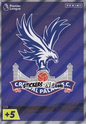 Cromo Crystal Palace Crest - English Premier League 2022-2023. Adrenalyn XL - Panini
