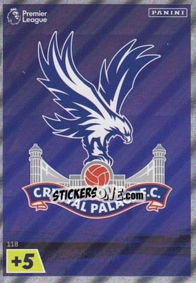 Sticker Crystal Palace Crest - English Premier League 2022-2023. Adrenalyn XL n. 118 - Panini