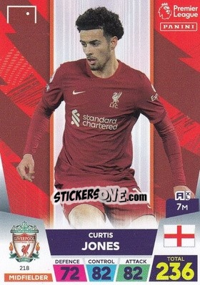 Sticker Curtis Jones - English Premier League 2022-2023. Adrenalyn XL n. 218 - Panini