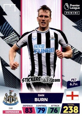 Sticker Dan Burn - English Premier League 2022-2023. Adrenalyn XL n. 268 - Panini