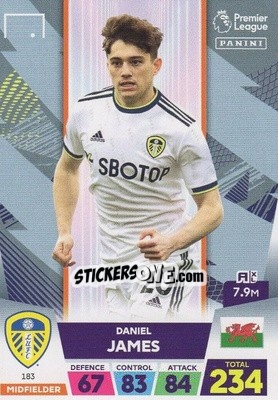 Sticker Daniel James - English Premier League 2022-2023. Adrenalyn XL - Panini