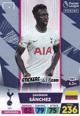 Figurina Davinson Sánchez - English Premier League 2022-2023. Adrenalyn XL - Panini