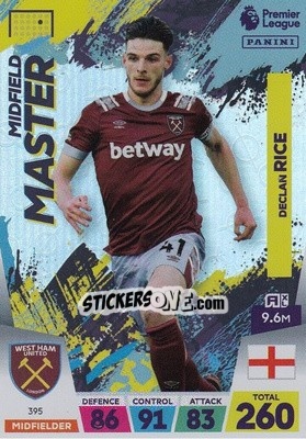 Sticker Declan Rice - English Premier League 2022-2023. Adrenalyn XL n. 395 - Panini