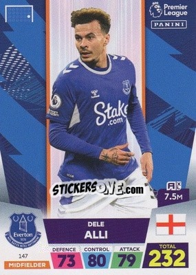 Sticker Dele Alli - English Premier League 2022-2023. Adrenalyn XL n. 147 - Panini