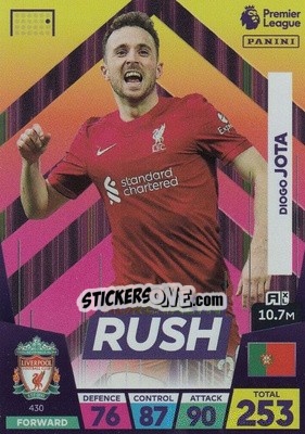 Figurina Diogo Jota - English Premier League 2022-2023. Adrenalyn XL - Panini