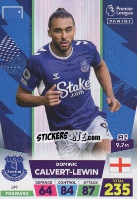 Figurina Dominic Calvert-Lewin - English Premier League 2022-2023. Adrenalyn XL - Panini