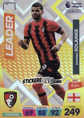 Sticker Dominic Solanke - English Premier League 2022-2023. Adrenalyn XL n. 433 - Panini