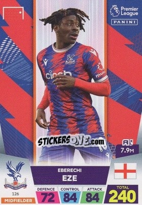 Sticker Eberechi Eze - English Premier League 2022-2023. Adrenalyn XL n. 126 - Panini