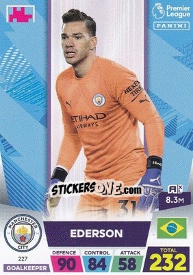 Sticker Ederson - English Premier League 2022-2023. Adrenalyn XL n. 227 - Panini