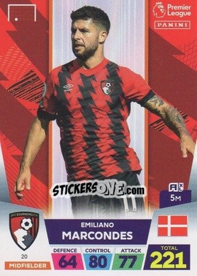 Cromo Emiliano Marcondes - English Premier League 2022-2023. Adrenalyn XL - Panini