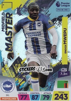 Sticker Enock Mwepu - English Premier League 2022-2023. Adrenalyn XL - Panini