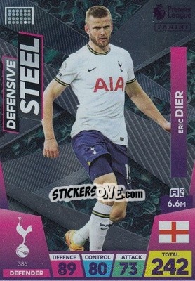 Sticker Eric Dier - English Premier League 2022-2023. Adrenalyn XL n. 386 - Panini