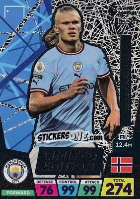 Sticker Erling Haaland - English Premier League 2022-2023. Adrenalyn XL n. LE-EH - Panini