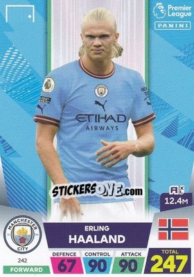 Sticker Erling Haaland - English Premier League 2022-2023. Adrenalyn XL - Panini