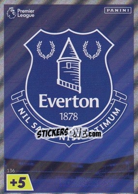 Cromo Everton Crest - English Premier League 2022-2023. Adrenalyn XL - Panini