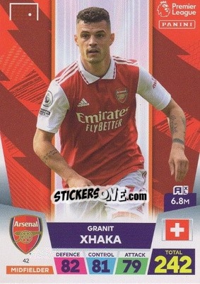 Sticker Granit Xhaka - English Premier League 2022-2023. Adrenalyn XL - Panini