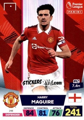 Sticker Harry McGuire - English Premier League 2022-2023. Adrenalyn XL - Panini