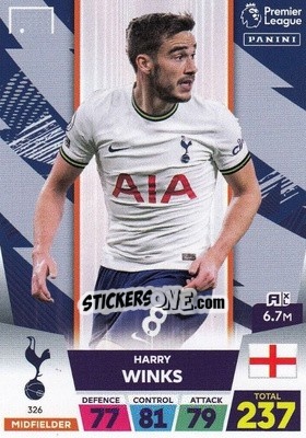 Sticker Harry Winks - English Premier League 2022-2023. Adrenalyn XL n. 326 - Panini
