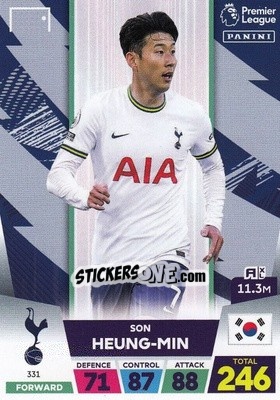 Sticker Heung-min Son - English Premier League 2022-2023. Adrenalyn XL n. 331 - Panini