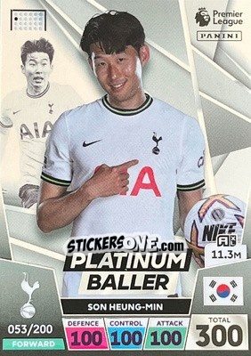 Sticker Heung-Min Son - English Premier League 2022-2023. Adrenalyn XL - Panini