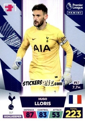 Sticker Hugo Lloris - English Premier League 2022-2023. Adrenalyn XL n. 317 - Panini