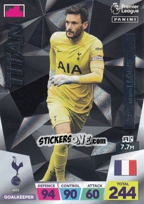 Sticker Hugo Lloris - English Premier League 2022-2023. Adrenalyn XL n. 449 - Panini