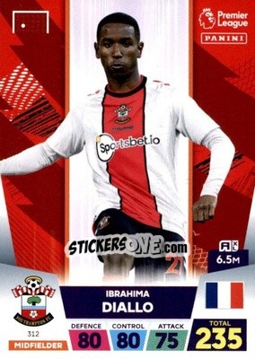 Figurina Ibrahima Diallo - English Premier League 2022-2023. Adrenalyn XL - Panini