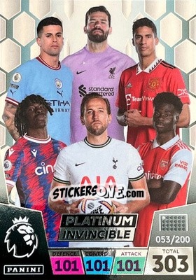 Sticker Invincible Card - English Premier League 2022-2023. Adrenalyn XL n. P5 - Panini