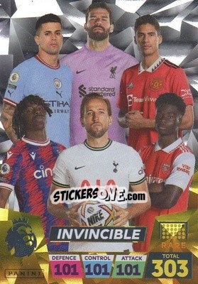 Sticker Invincible Card - English Premier League 2022-2023. Adrenalyn XL n. 5 - Panini