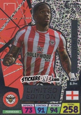 Sticker Ivan Toney - English Premier League 2022-2023. Adrenalyn XL n. LE-IT - Panini