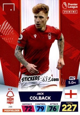Sticker Jack Colback - English Premier League 2022-2023. Adrenalyn XL n. 288 - Panini